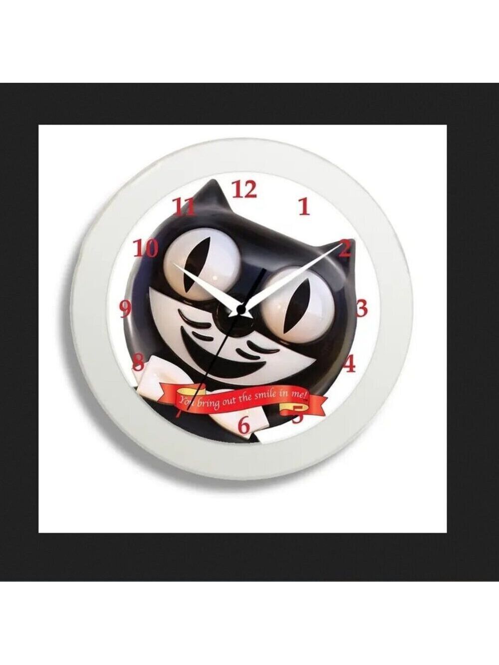 Kit Cat Klock 12" round wall clock Smile